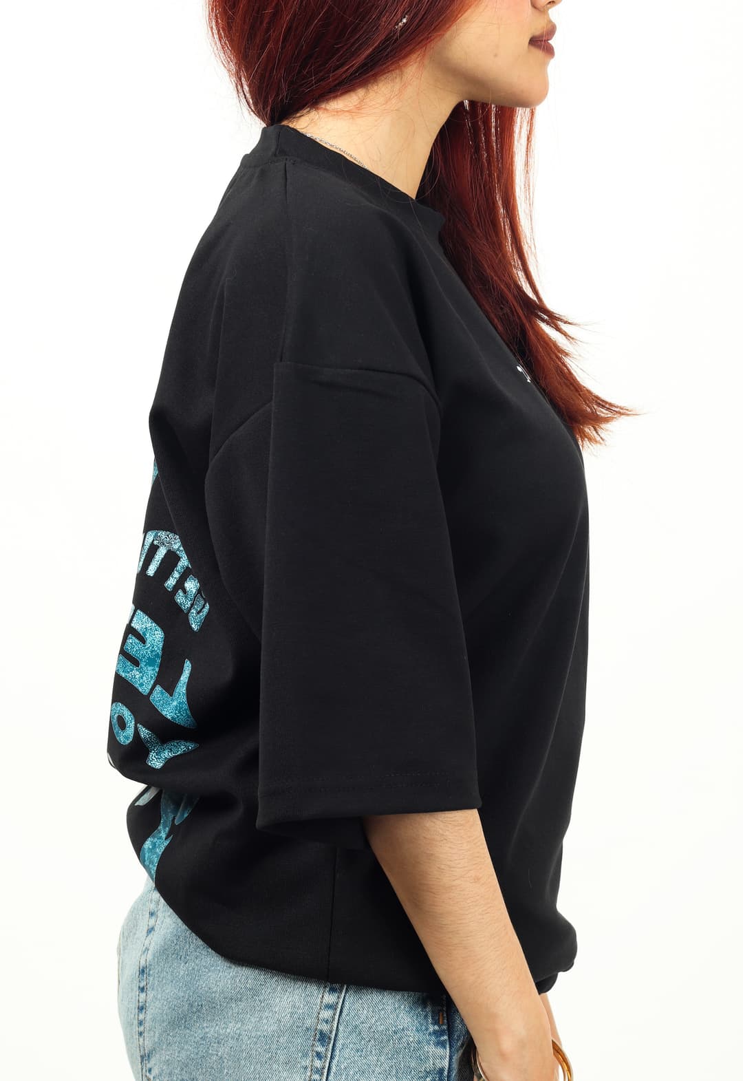 Cold Waters | Black Unisex Oversized Tee