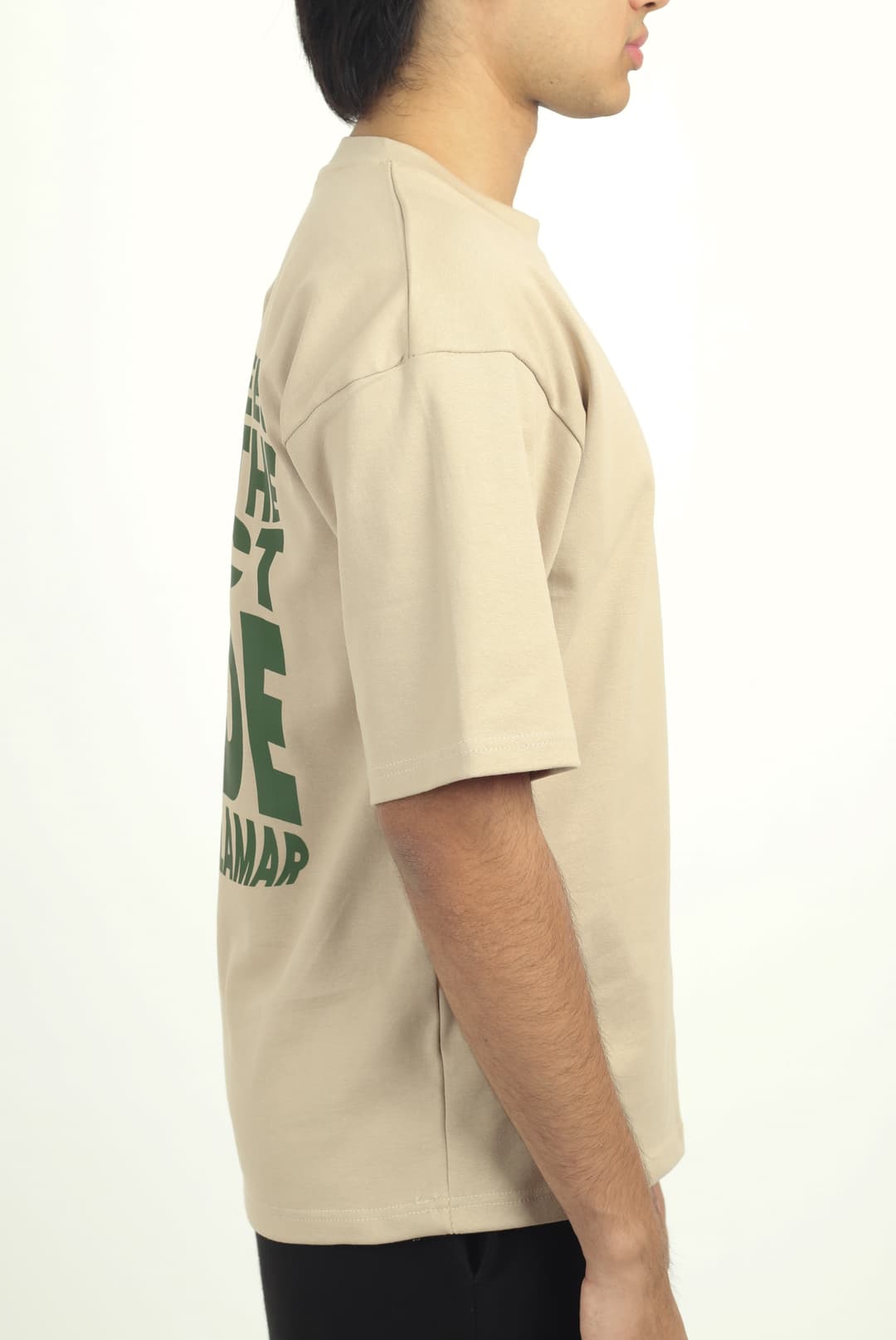 Money Talks | Beige Unisex Oversized Tee