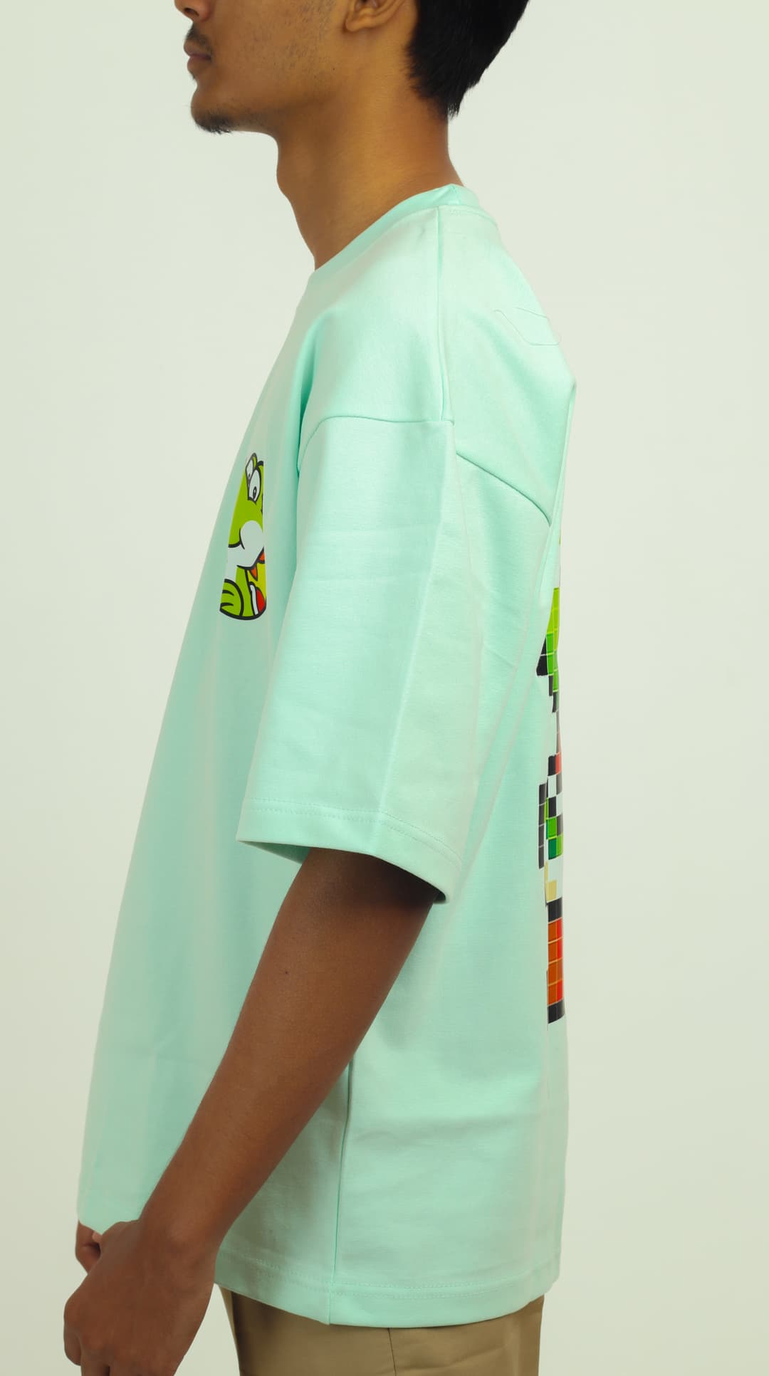 Yoshi | Pastel Green Unisex Oversized Tee